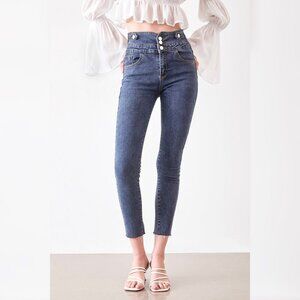 J.ING High Waist Cropped Skinny Jeans